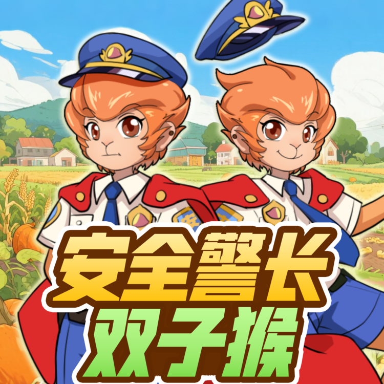 安全警长双子猴|日常生活安全百科蔬菜警长-蔬菜警长